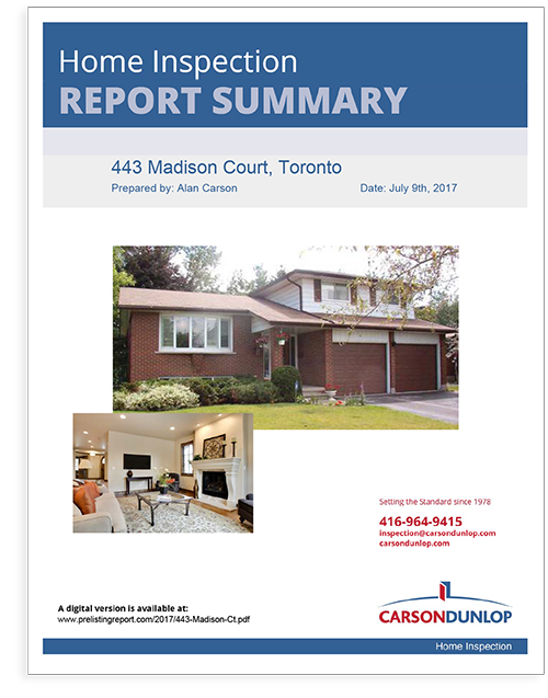 Comprehensive Home Inspection Reports | Carson Dunlop Home Inspection