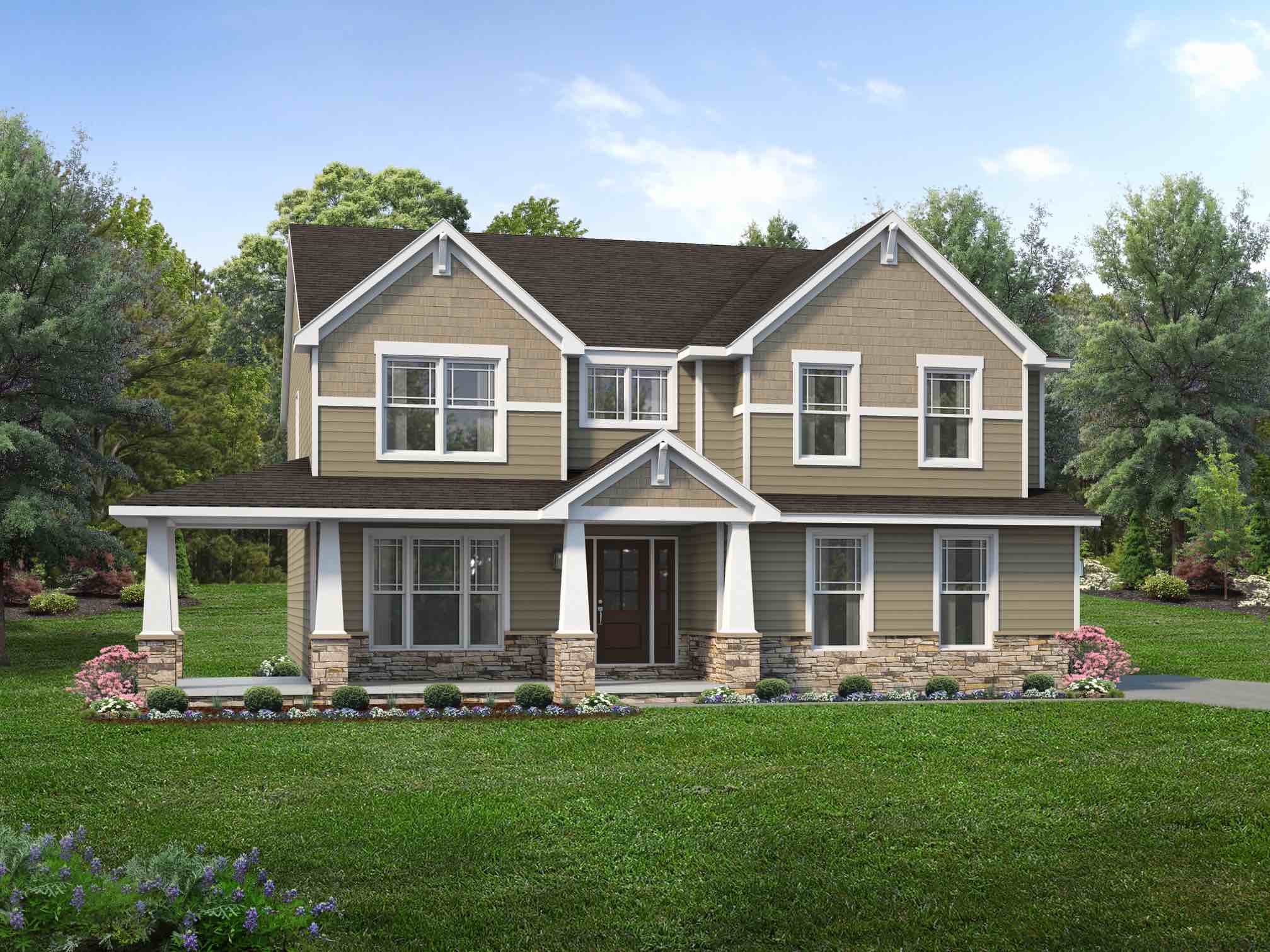 Charleston Floor Plan: Two-Story Custom Home - Wayne Homes